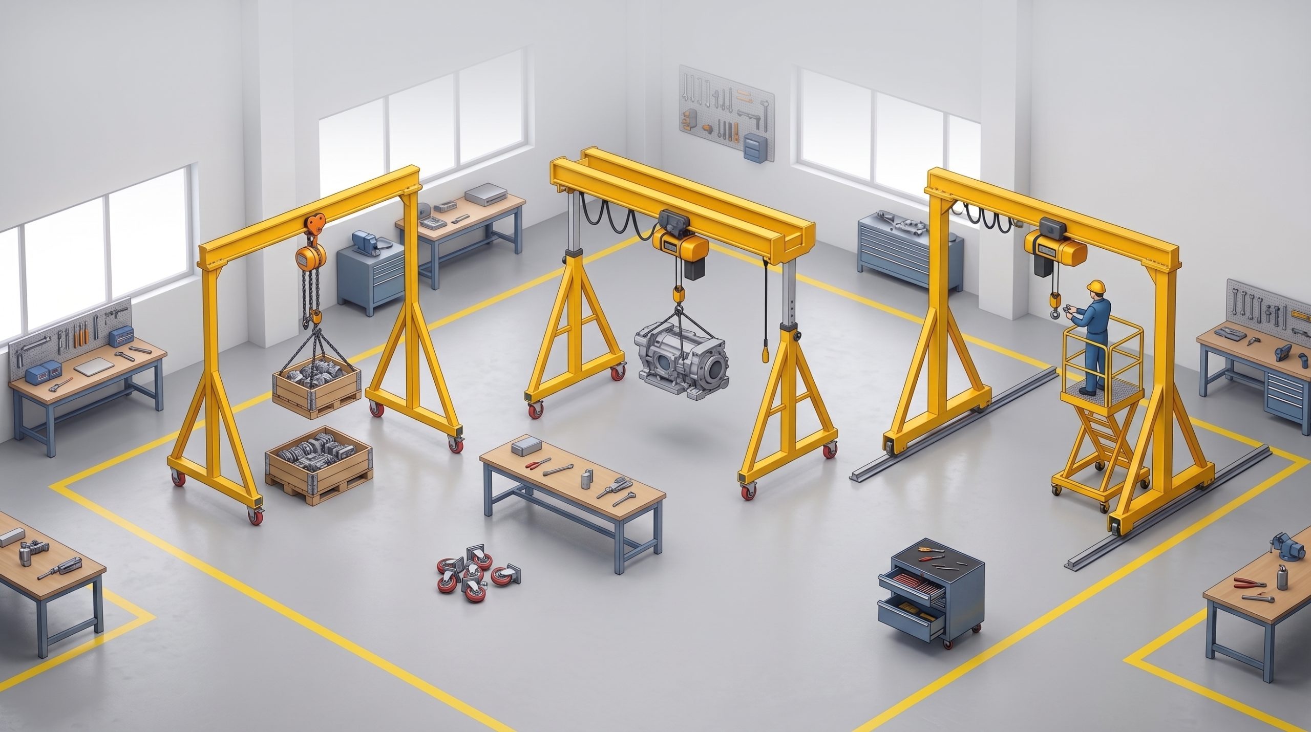 Lightweight Mobile Gantry Cranes